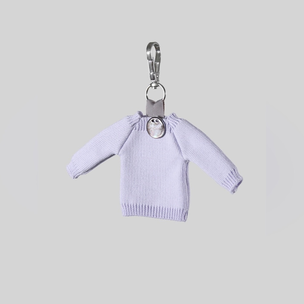 Margaret O'Leary miniature knit sweater keychain